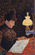 Paul Signac Woman by Lamplight Sweden oil painting reproduction